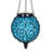 Exhart Solar Round Glass and Metal Hanging Lantern with 15 Cool White LED Firefly String Lights, 7 by 21"-1600962099