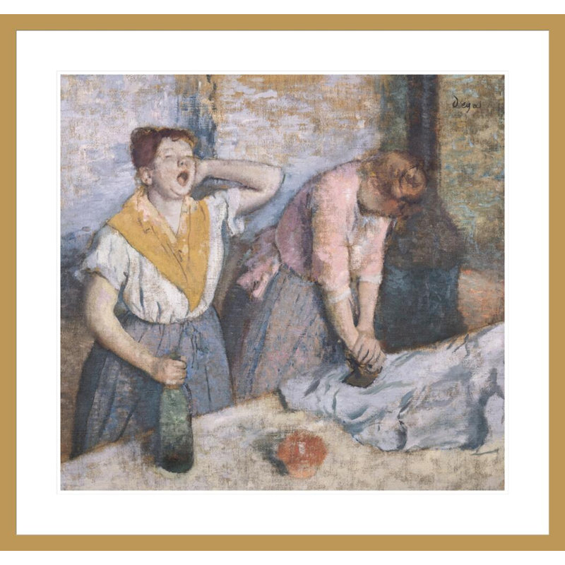 «The Laundresses» par Edgar Degas, impression giclée encadrée, H 33,5 po x l 35,25 po