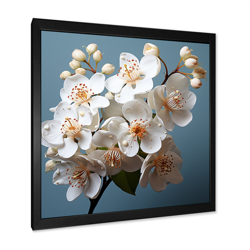 Reproduction d'art sur toile IV, Cadre simple noir, H 30 po x l 30 po x P 1 po