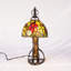 Lampe de table artistique en verre coloré de 15 pouces de haut; Lampe de chevet de style Tiffany