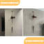 Horloges murales analogiques rondes en noyer