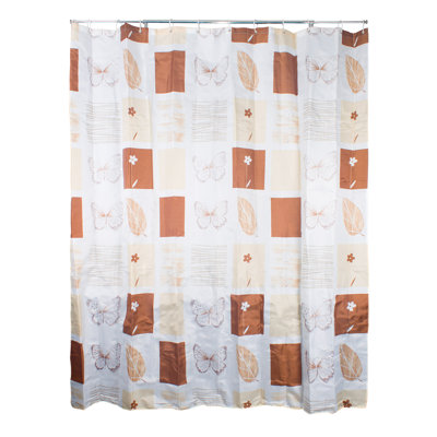 Textile Butterfly Shower Curtain