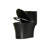 1.1/1.6 GPF Tornado Flush One-Piece Toilet Elongated, Siphonic S-Trap 12",Soft Closing Seat, Button On Tank Top ,Powerful Dual Flush MAP 1000G, Comfort Chair Seat ADA Height 17", Matte Black-123310578