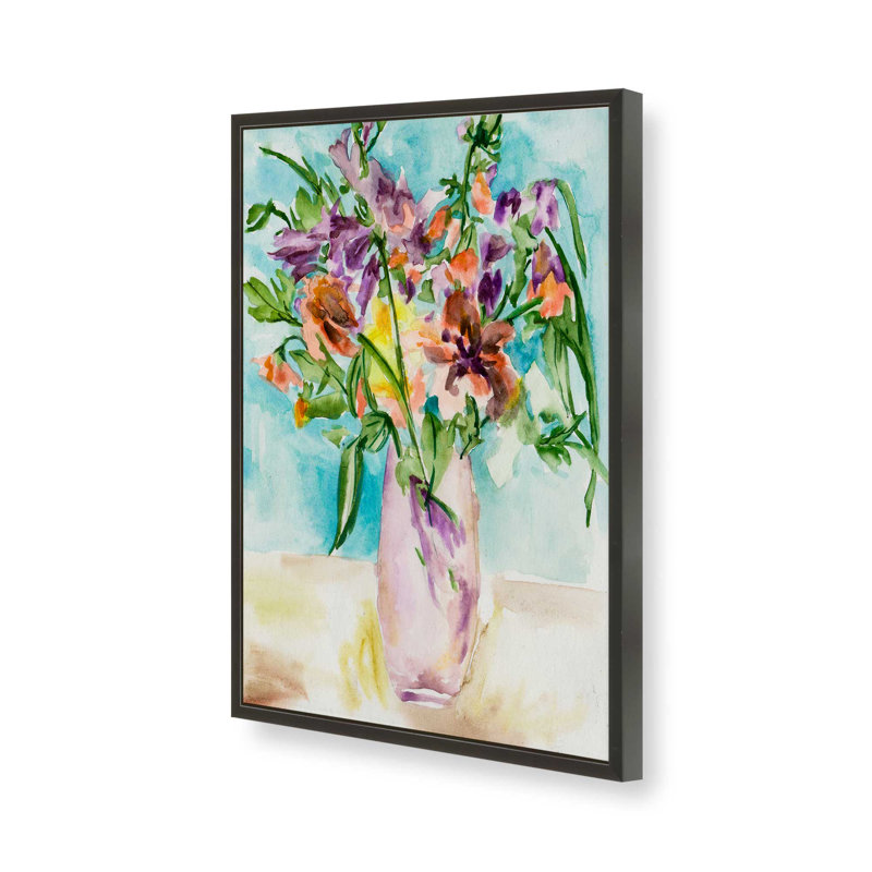 «Petals Unraveled I» par Melissa Wang, reproduction d'art sur toile, Noir, Encadrement ouvert sans papier mat