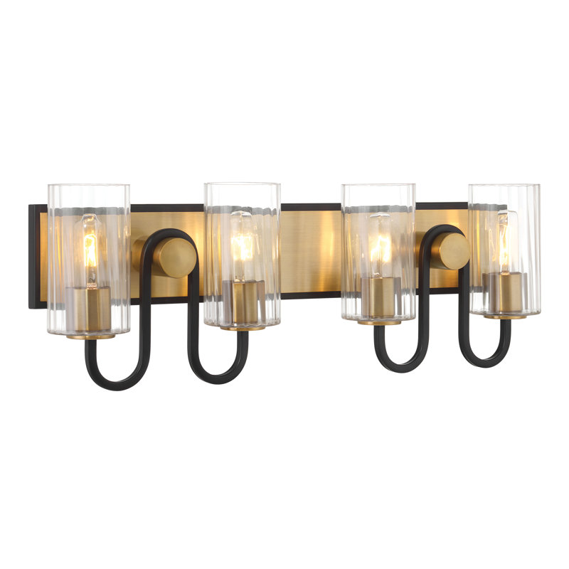Coiffeuse Orla, 240 W, Quatre lumières, H 10,25 po x l 28,25 po x P 5,5 po