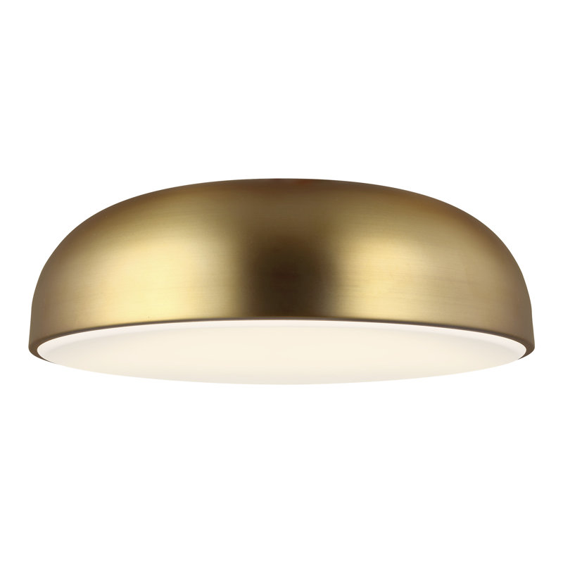 Kosa 1 - Light LED Flush Mount, Aged Brass