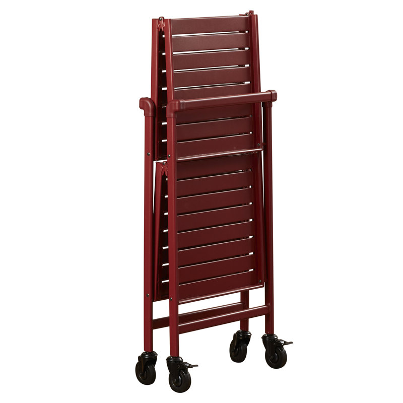 Metal Bar Cart, Ruby Red
