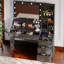 Dressing Table With USB Charge Make-up Desk Multi-storage Vanity Table-700535519