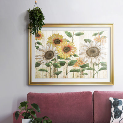 Sunflower Surprise, reproduction d'art encadrée
