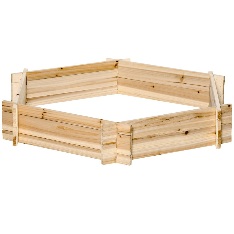 Lit de jardin surélevé en bois Outsunny