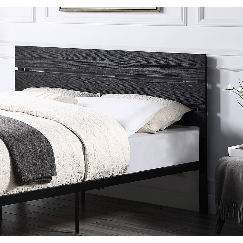 Mobilier de chambre à coucher 1pc, Double, Noir