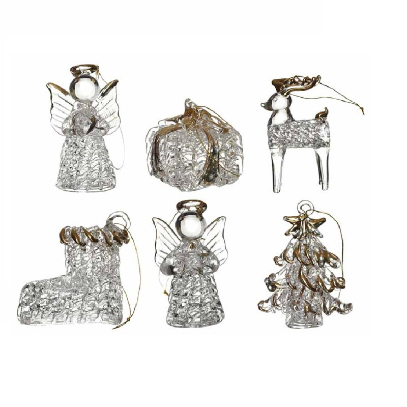 4cm Glass Animals Hanging Figurine Ornament