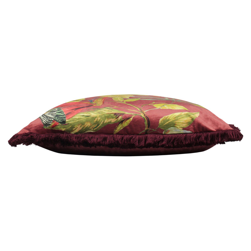 Floral Scatter Cushion, Berry, Feather