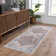 Brookdene Oriental Machine Washable Orange/Gray Area Rug