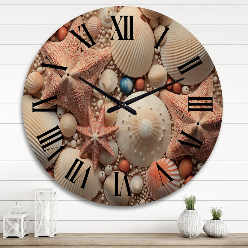 Horloge murale en bois massif Renn, Très grand