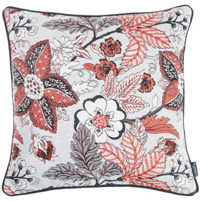 Forest Floral Throw Pillow