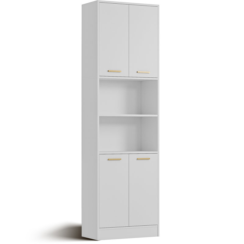Schnur 75"H Kitchen Pantry Cabinet with Adjustable Shelves