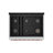 Hauslane 36" Gas Range In Stainless Steel | 6 Burners Up To 20,000 Btus | 5.2 Cu. Ft. Convection Oven With 5 Rack Positions | Convertible Ng/Lp | Cool-Touch Triple-Layer Door Rose Gold-120733775