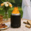 Round Stainless Steel Charcoal Fire Pit