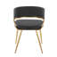 Chaises d'appoint rembourrées en similicuir Loehr-96260525