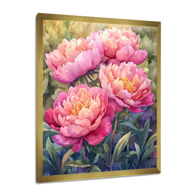 Pivoines dans le potager III - impressions murales florales