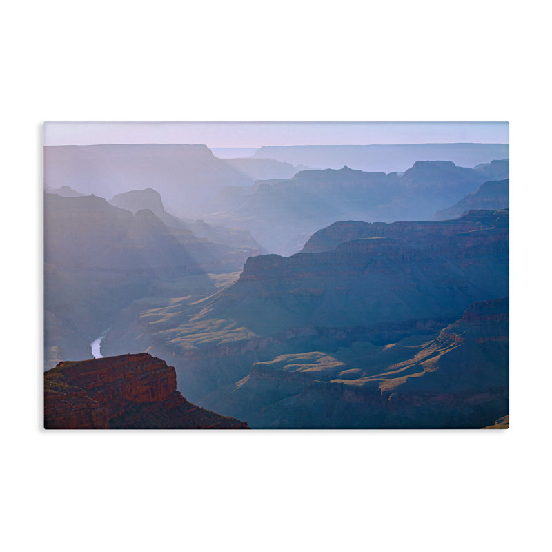 Art mural sur toile Sun Rays Mountain Mesa par Marty Hulsebos, H 20 po x l 30 po