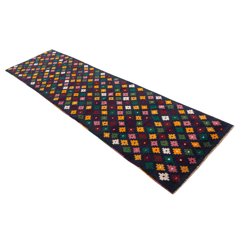 Tapis de couloir bleu marine Nunez