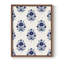 Motif de fleurs indigo II, impression encadrée - bois massif-628237108-628237109