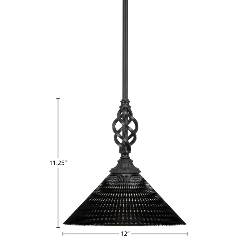Mini-luminaire suspendu Eleganté, Noir
