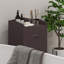 Panier à linge inclinable 31 po, panier de rangement autoportant pour la maison, armoire de rangement pour salle de bain