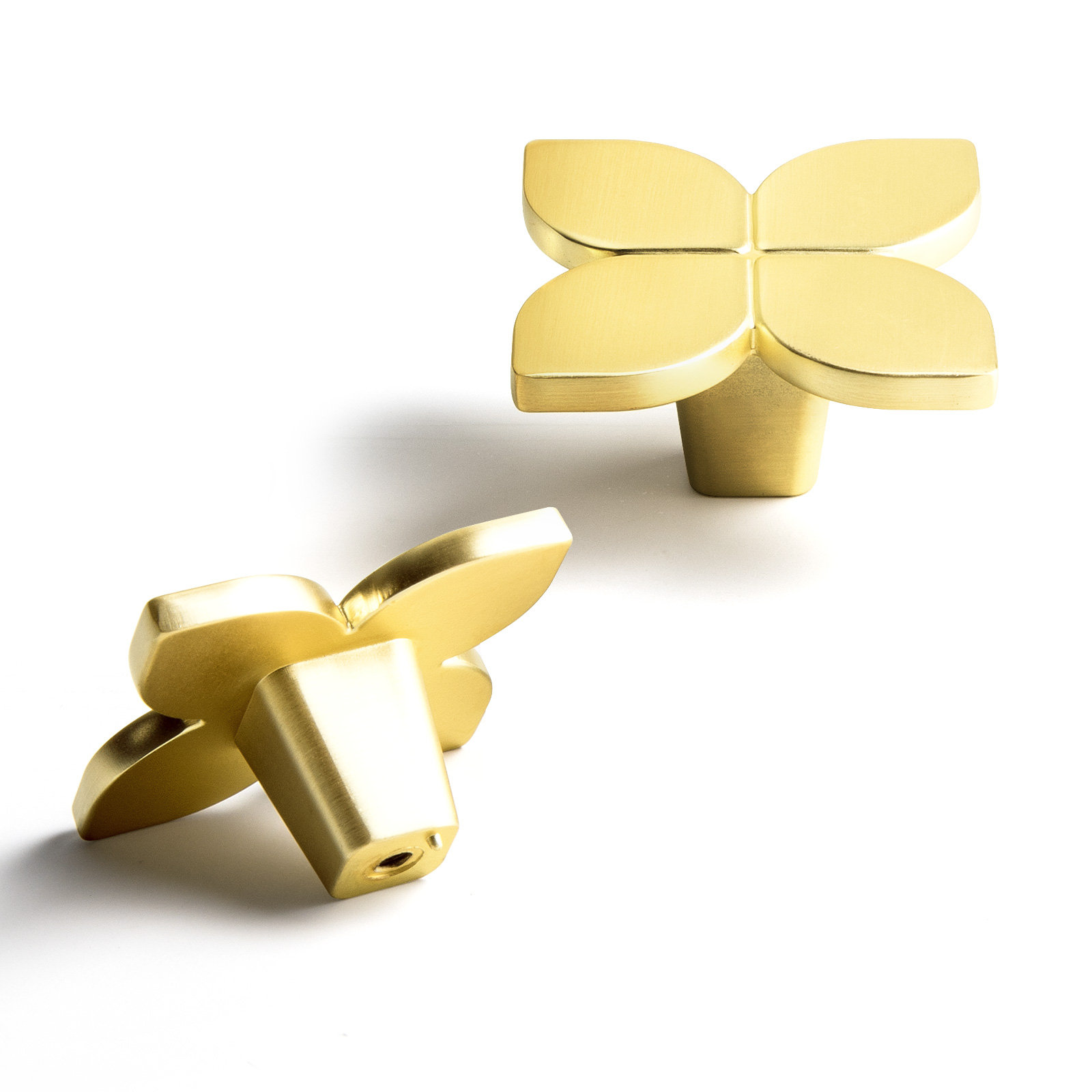 Metal Novelty Knob Knob, Light Brushed Brass