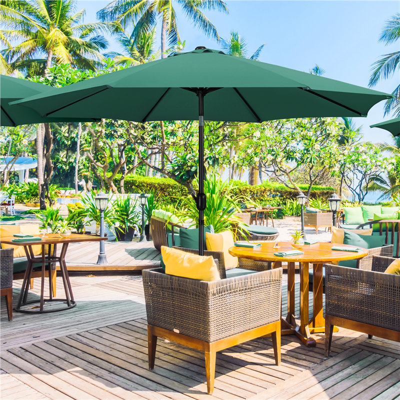 294cm Market Parasol, Dark Green