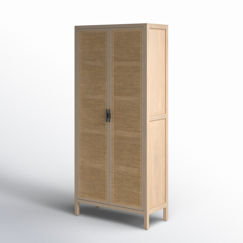 Caprice Tall Cabinet, Natural Mango/Light Brown
