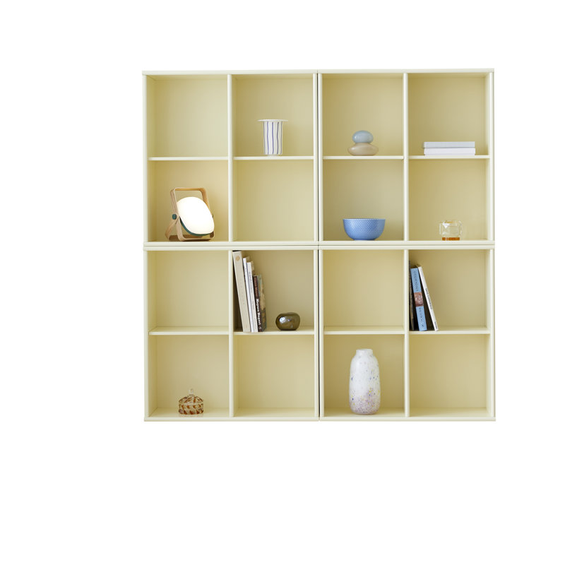 MIstral 140cm H x 140cm W Bookcase, Yellow