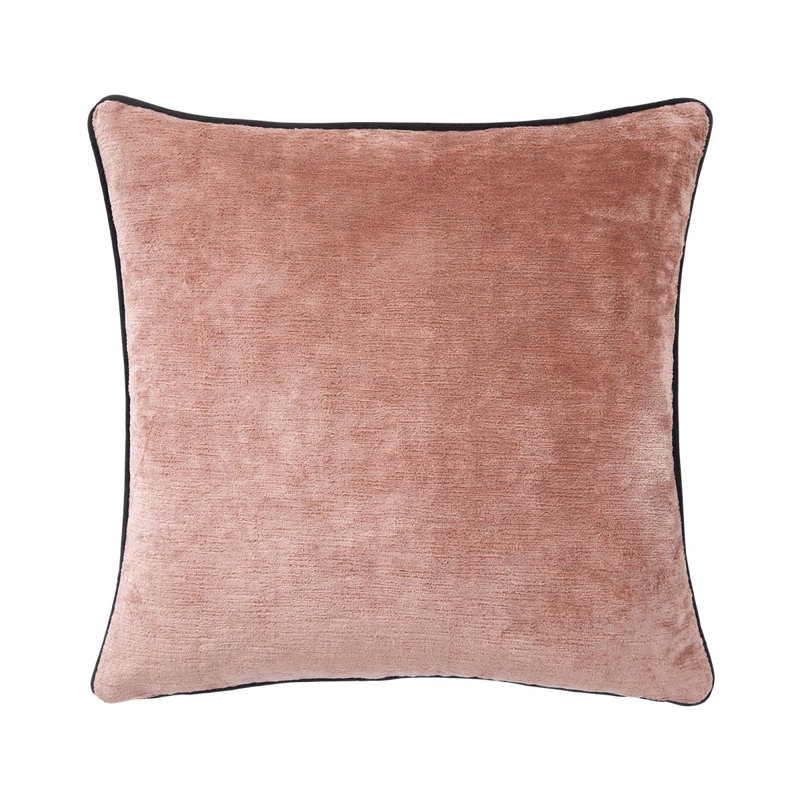 Boromee Velvet Pillow Cover & Insert, Square 18", Purple