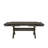 67-95 Inch Extendable Dining Table, Crossed Trestle Base, Rustic Brown