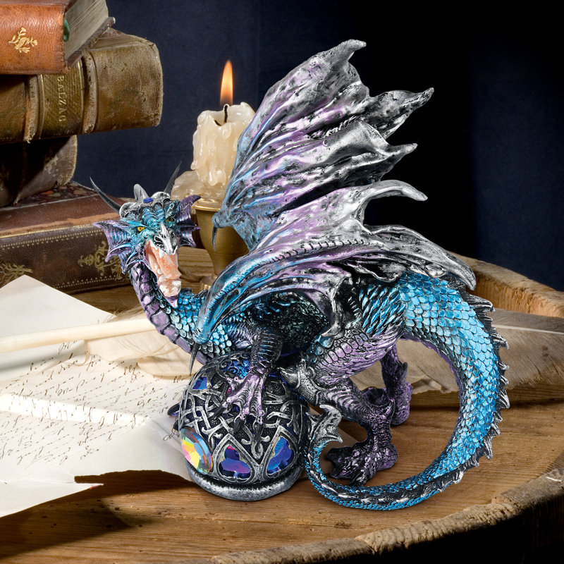 Fanged Shadow Gothic Dragon Figurine