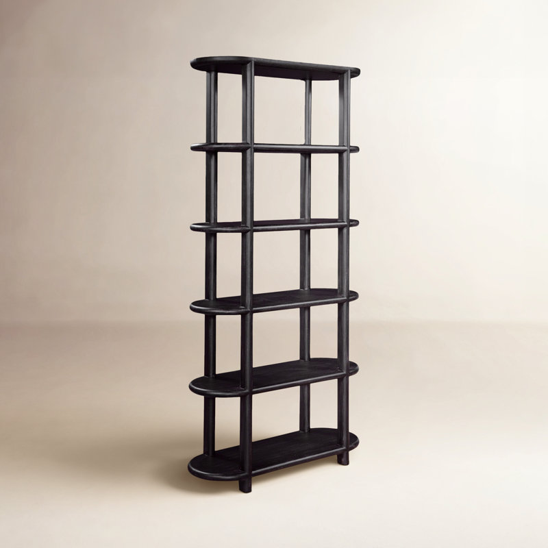 Taya Standard Etagere Bookcase, Mushroom