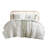 Ensemble d'édredon en coton 3 pièces avec capitonnage en chenille