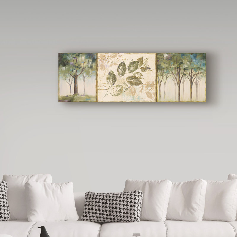 «Hopes and Greens II» par Lisa Audit - impression sur toile tendue, H 10 po x l 32 po x P 2 po