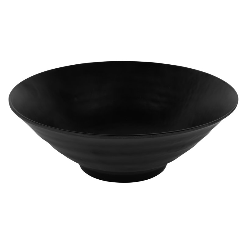 Elite Global Solutions Zen Melamine Serving Bowl, Black