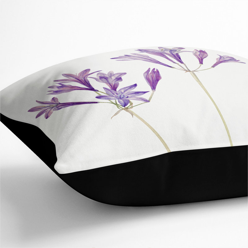 Square Cushion, 40cm H x 40cm W x 15cm D, Black
