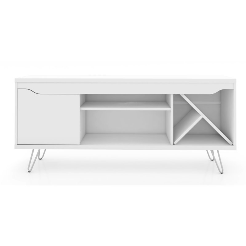 Beatrix Unfinished TV Stand for TVs up to 50", White