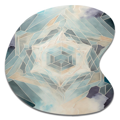 Fondamentaux de motifs géométriques sacrés - art mural moderne asymétrique en forme de goutte géométrique