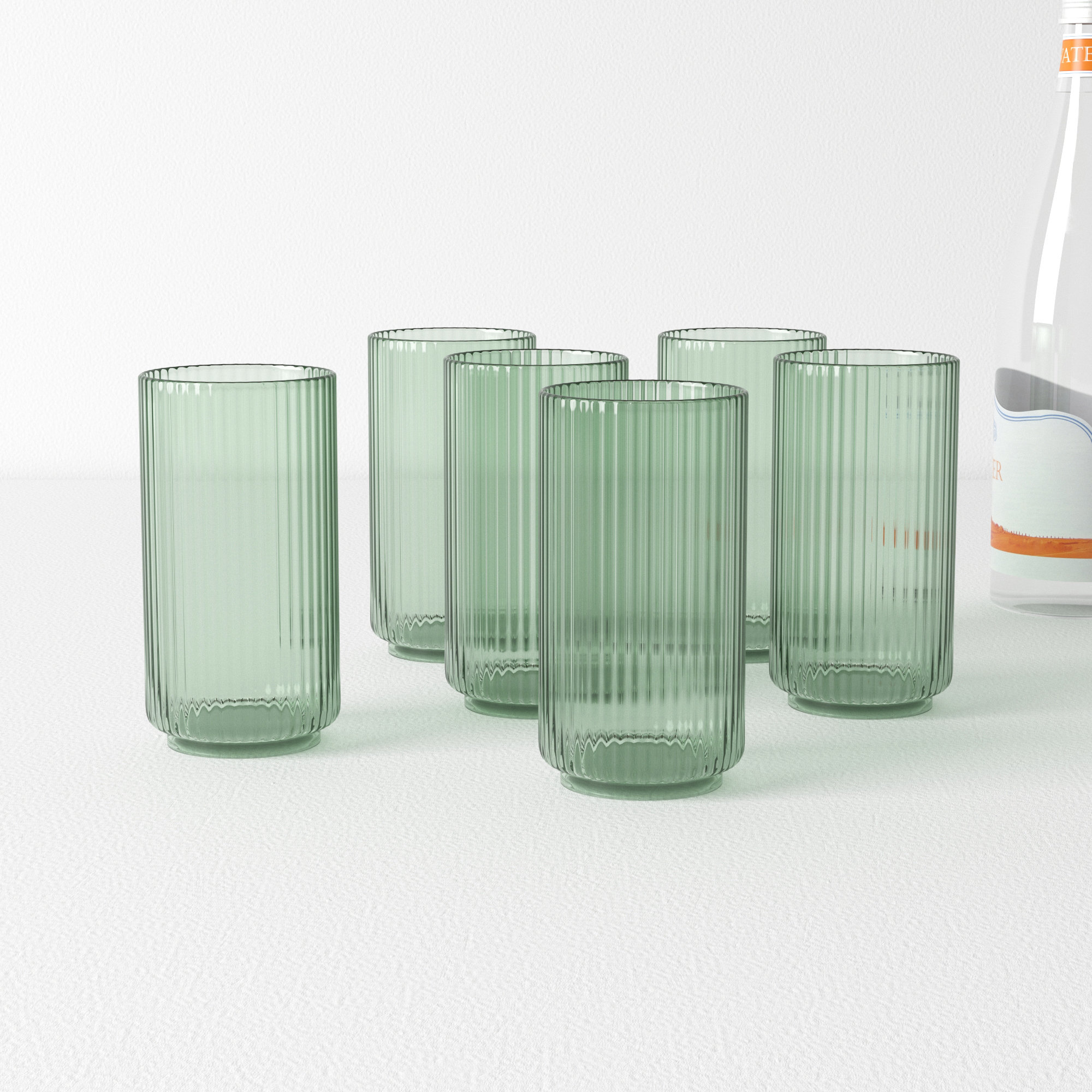 Fluted Drinking Glass Sets