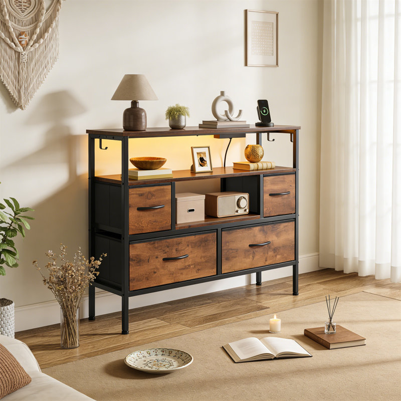 Unfinished TV Stand for TVs up to 28", Brown