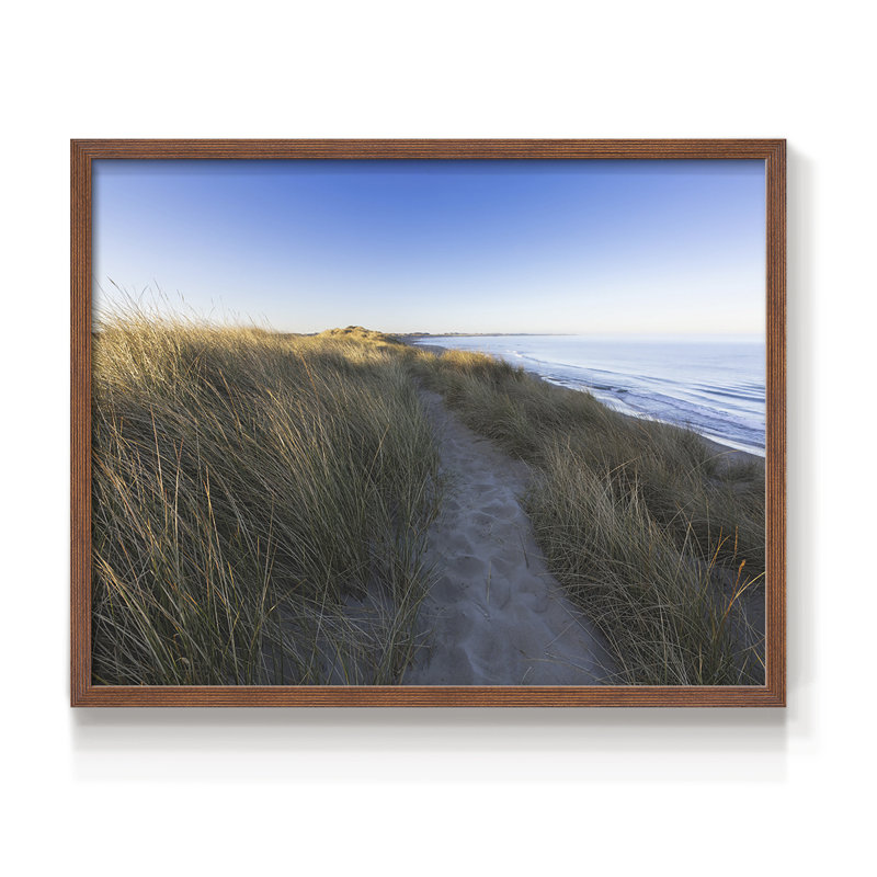Beach Path -Framed Print - Restickable