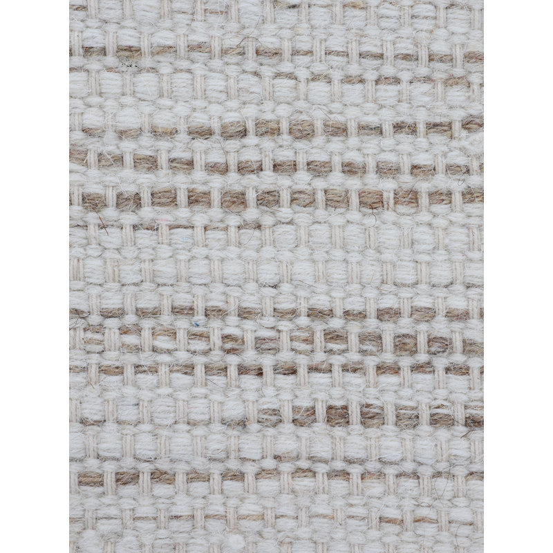 Mona Striped Cotton Hand Woven Area Rug, Rectangle 200 x 290cm