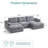 Mariyan 109'' Upholstery Boneless U-shaped Modular Sectional-995753337