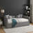 Beige Linen Queen Size Upholstered Daybed with Trundle and 2 Drawers, Vertical Channel Tufted Sofa Bed, 86.5'' L x 65'' W x 30'' H-120242057